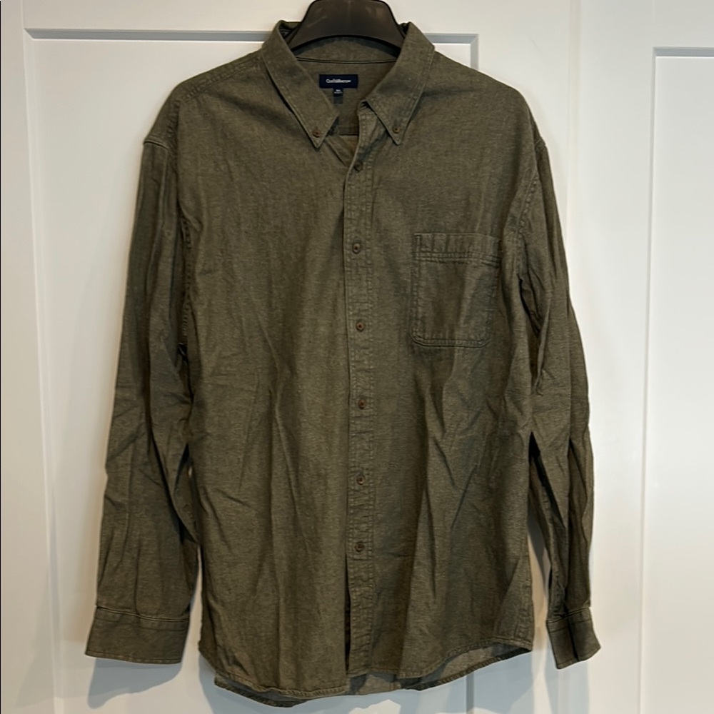 Croft & Barrow Men's Olive Green Shirt size XL